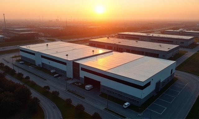 Bird's eye view of our logistics facility near York Mills Road, Toronto